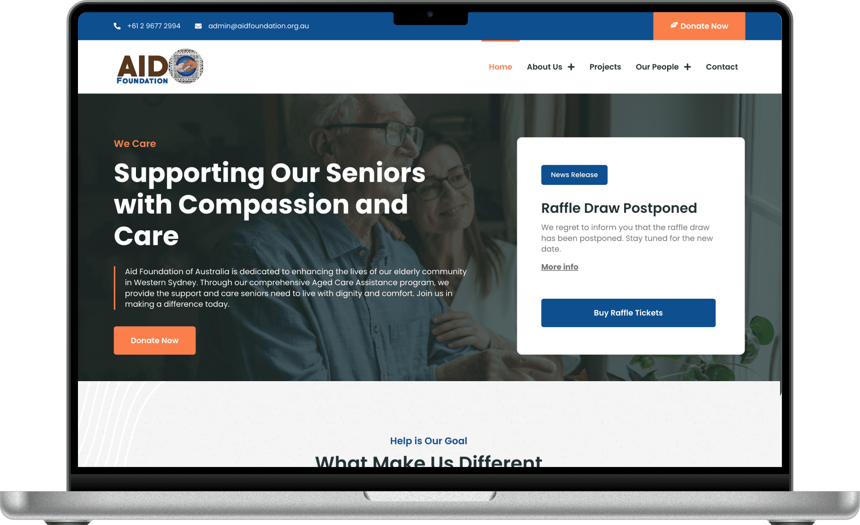 Aid Foundation seniors page