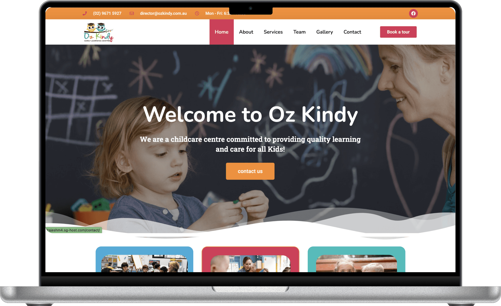 Oz Kindy website